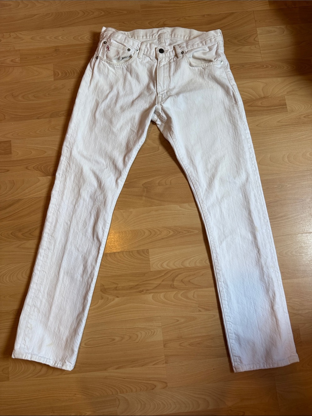 Polo by Ralph Lauren White Slim Straight Men's Jeans